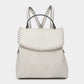 Whipstitch trim backpack purse (various)