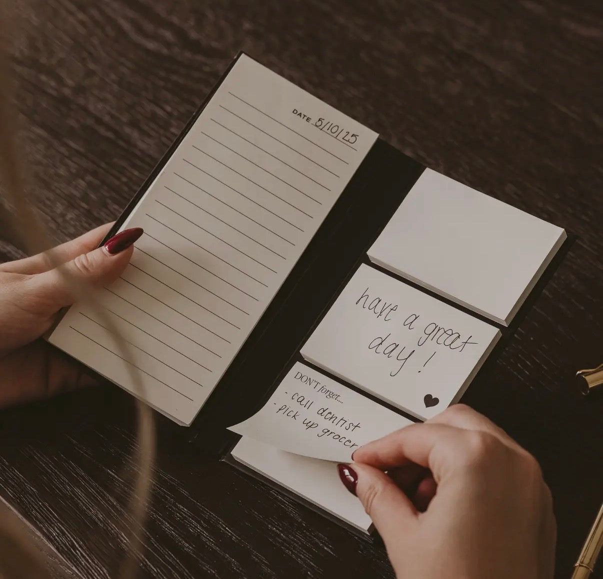 On-the-go Notes booklet