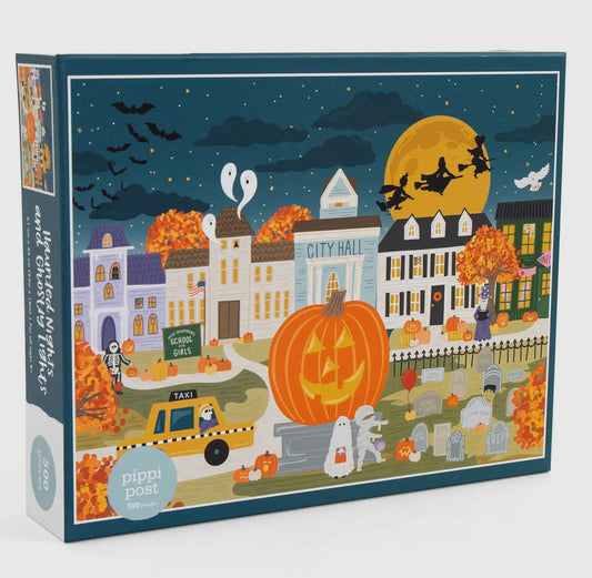 Small town Halloween puzzle