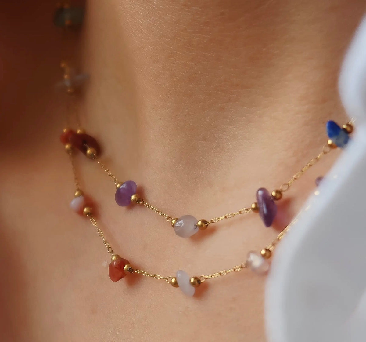 Multicolor gemstone jewelry
