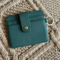 Solid color mini card wallet
