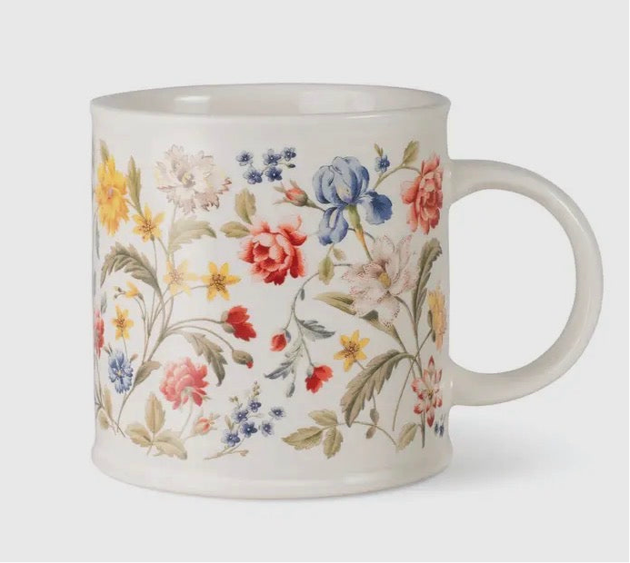 Vintage floral mug