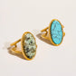 Natural stone ring