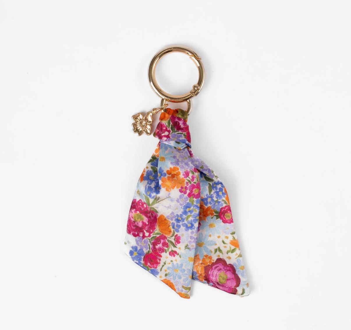 Floral satin keychain (various)