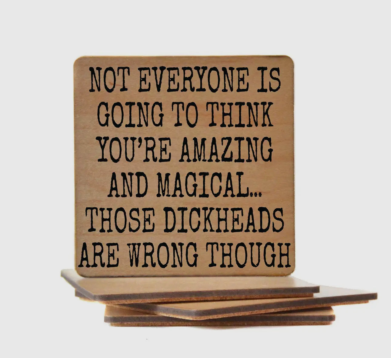 Wooden coaster funny (various)