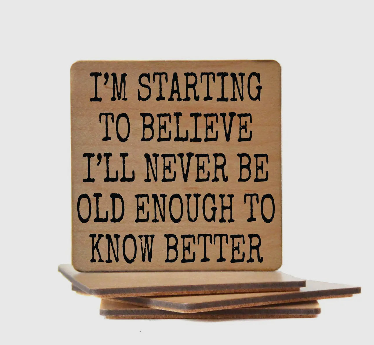 Wooden coaster funny (various)