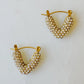 V shape earrings