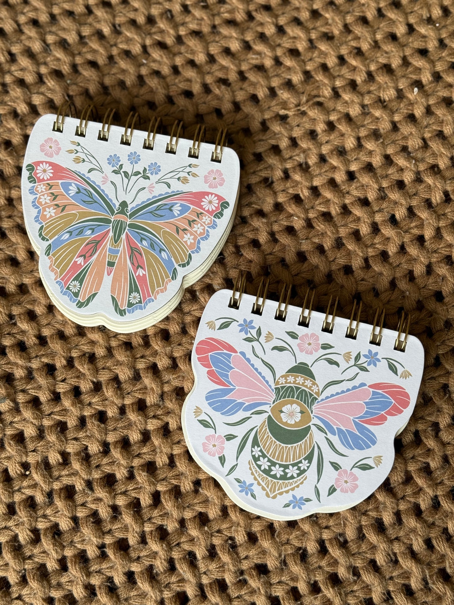 Botanical spiral notepad