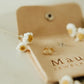 Flower mini studs, gold