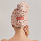 Kitsch XL hair towel wrap - cherry print