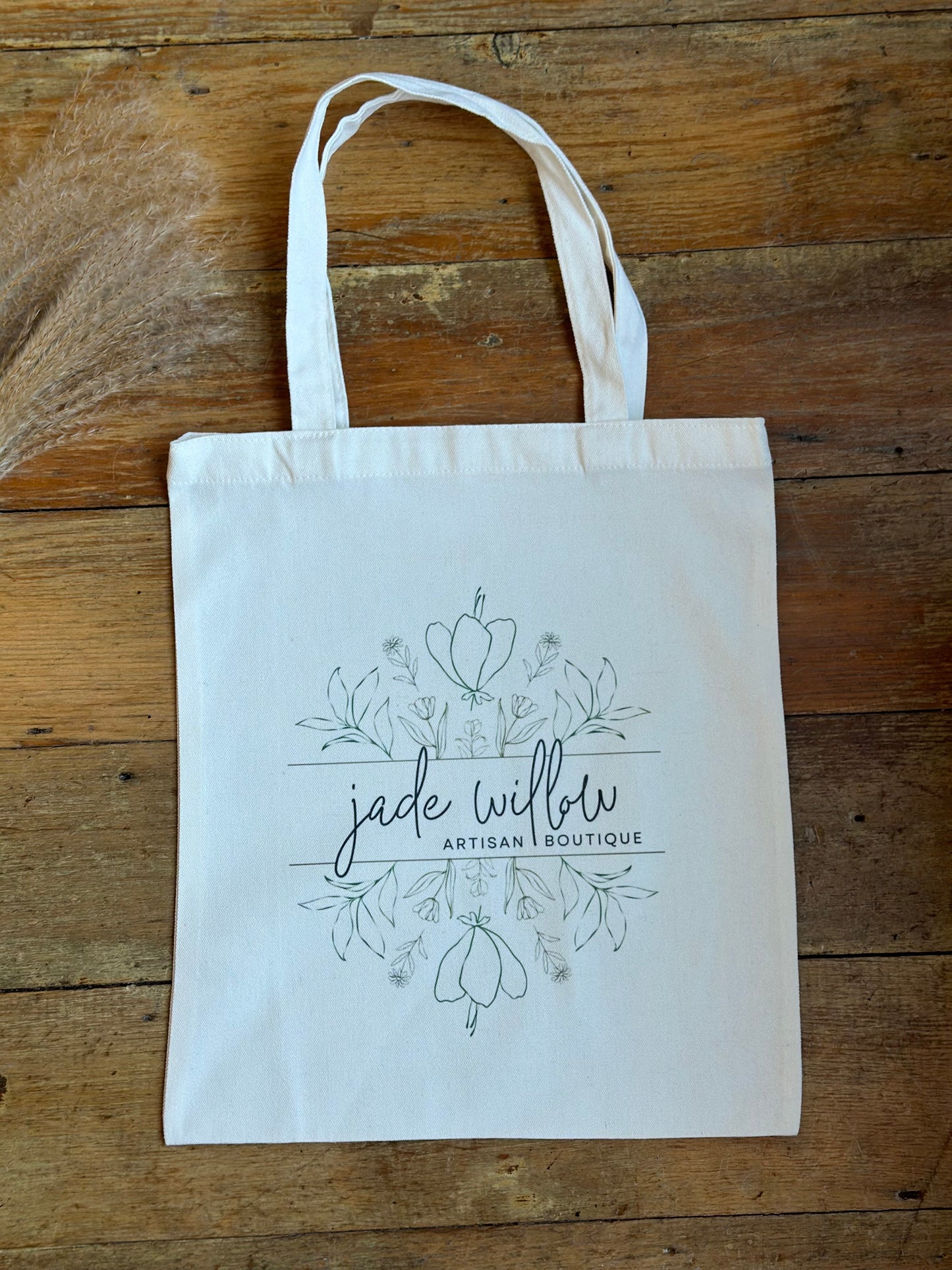 jade willow tote bag