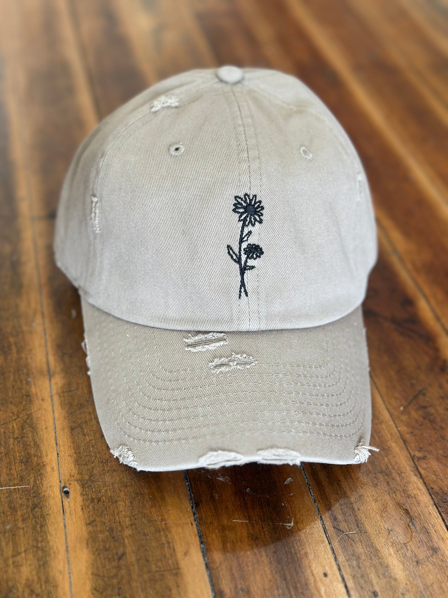 Daisy flower vintage hat