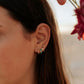 Flower mini studs, gold