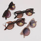 Women's round tinted sunglasses