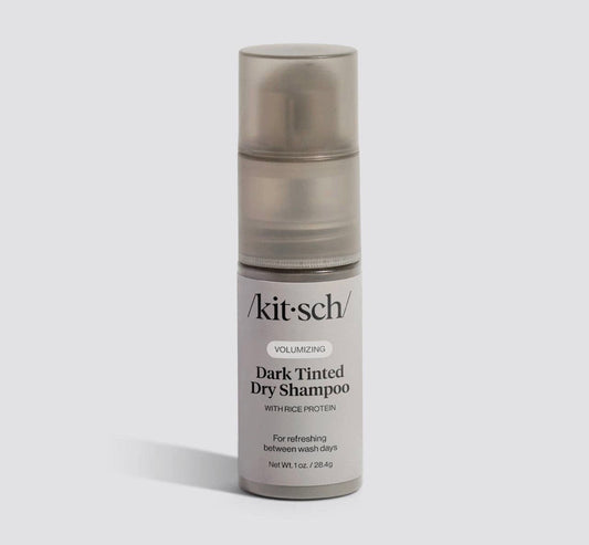 Volumizing rice protein dry shampoo, dark tinted
