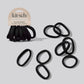 Seamless elastic hair ties (various)
