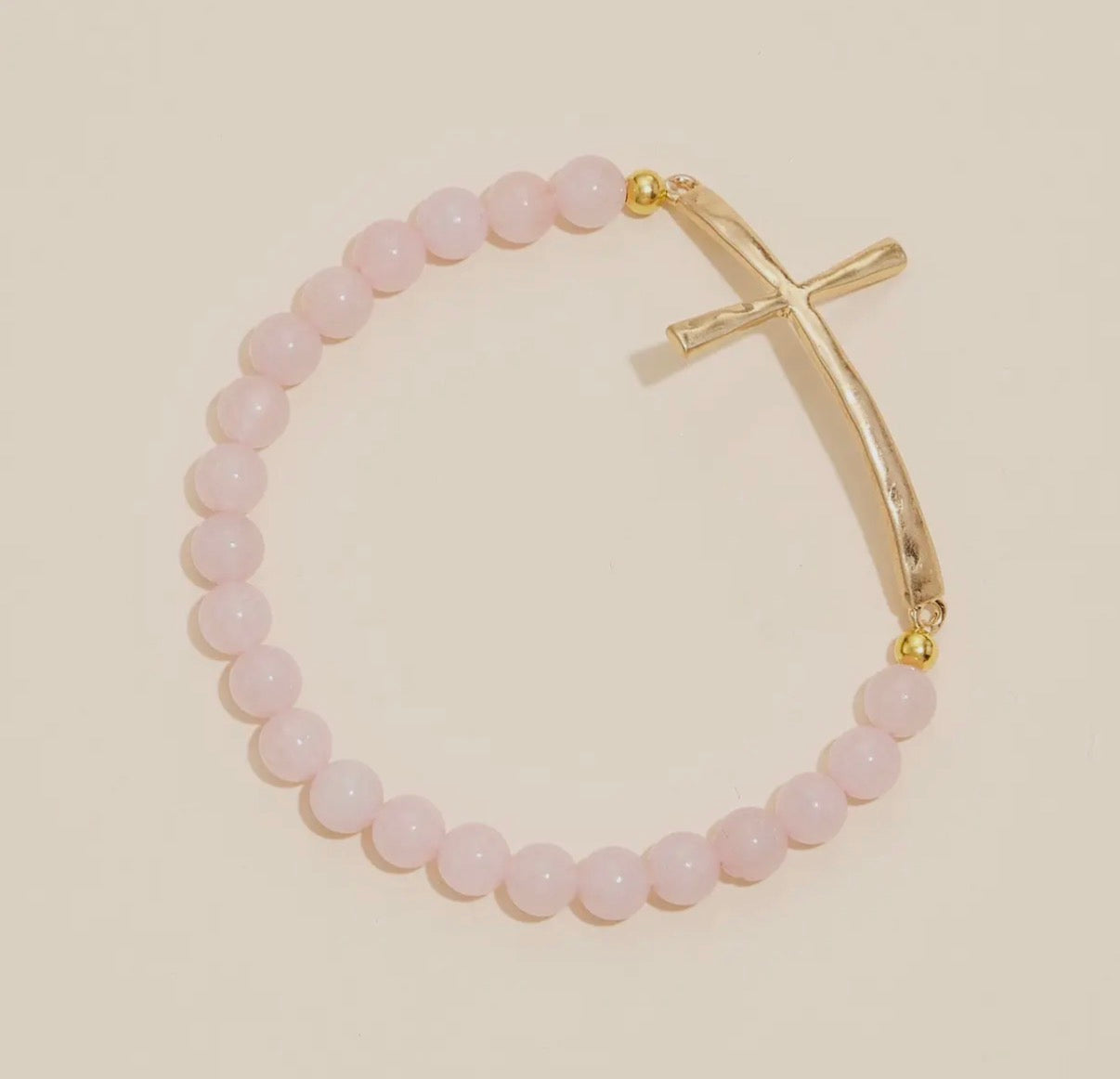 Hammered cross bracelet (various)