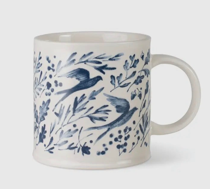 Blue bird mug