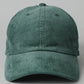 Corduroy baseball cap (various)