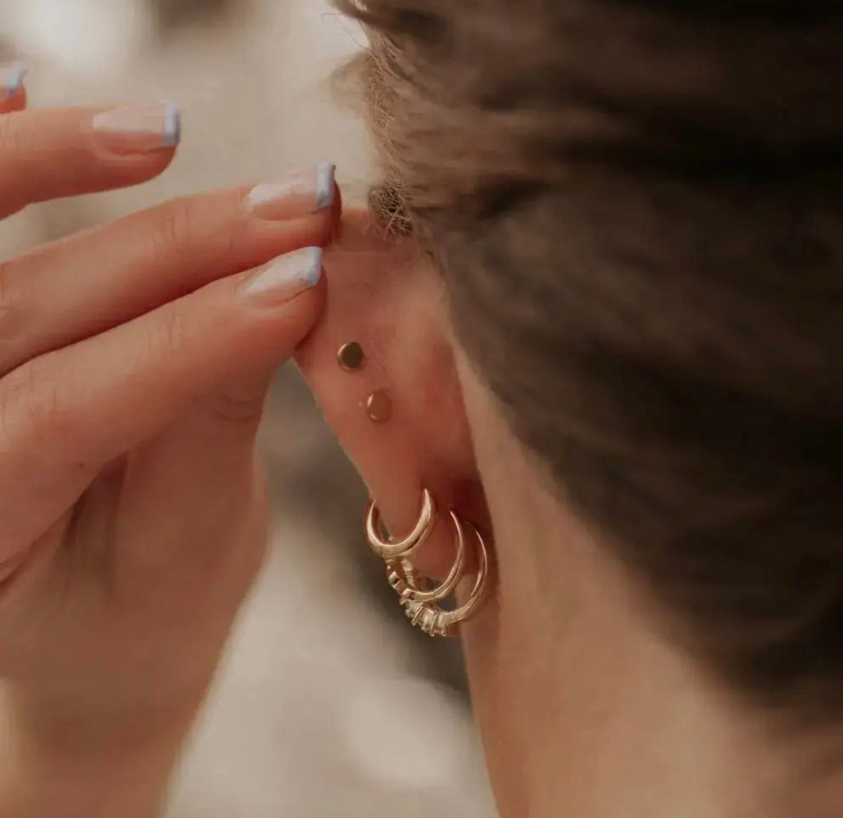 Aurora Diamond flatback studs