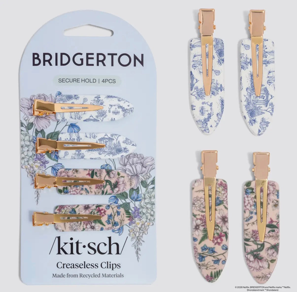 Kitsch creaseless clips Bridgerton