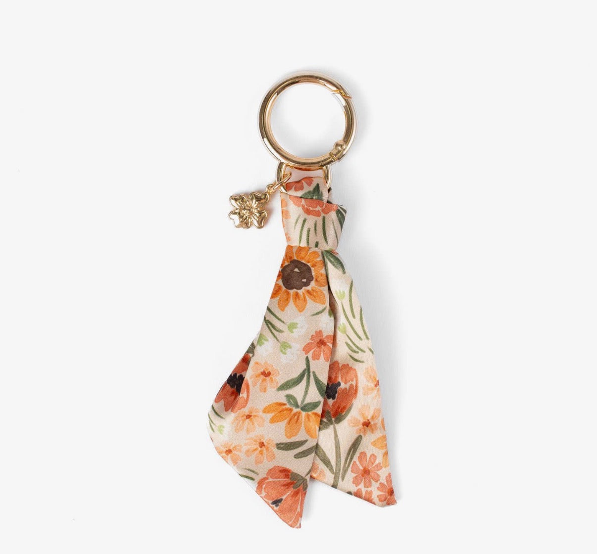 Floral satin keychain (various)