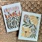 Embroidered hardcover fabric journal (various)