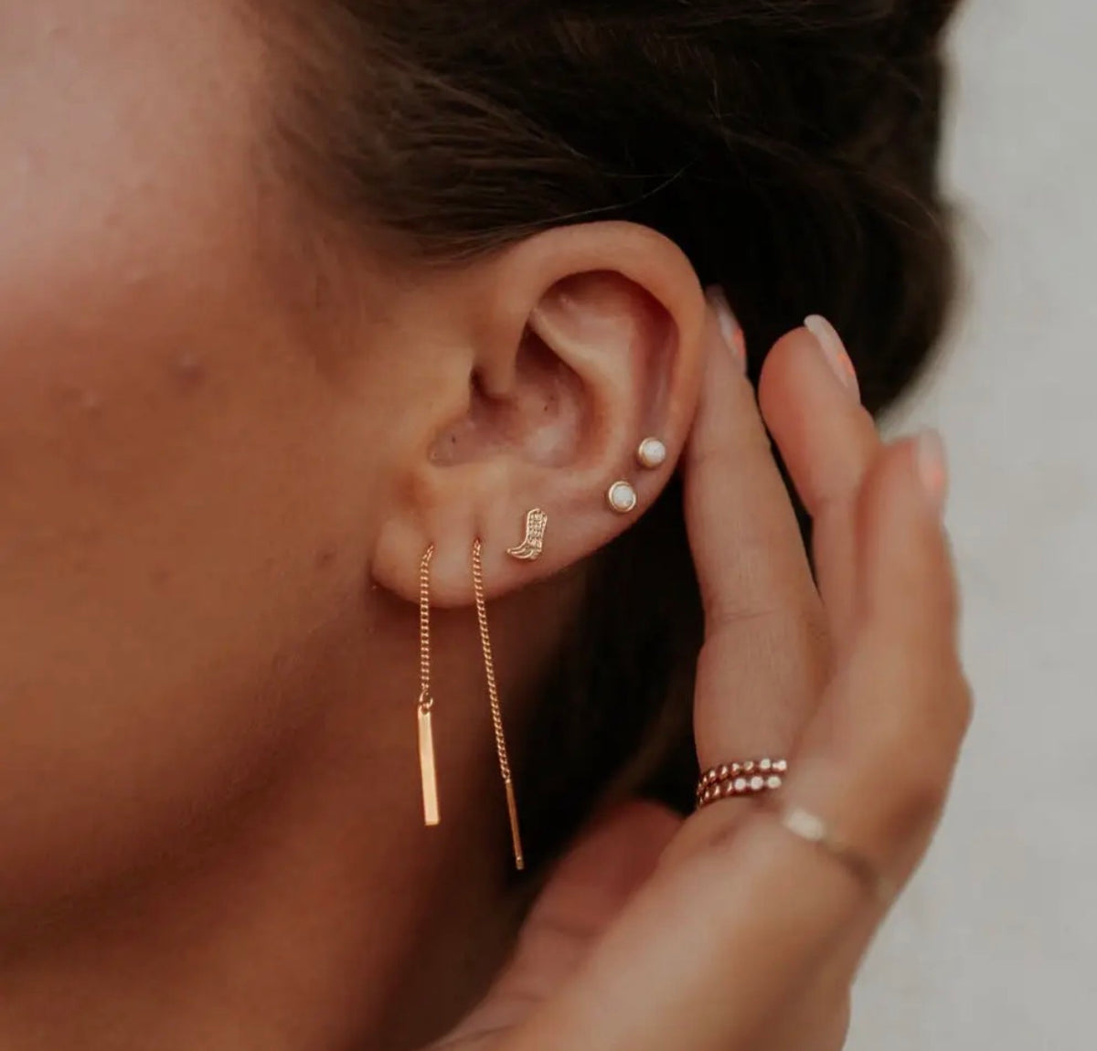 Opal studs
