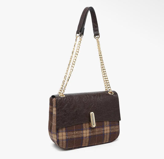Plaid shoulder bag (various)