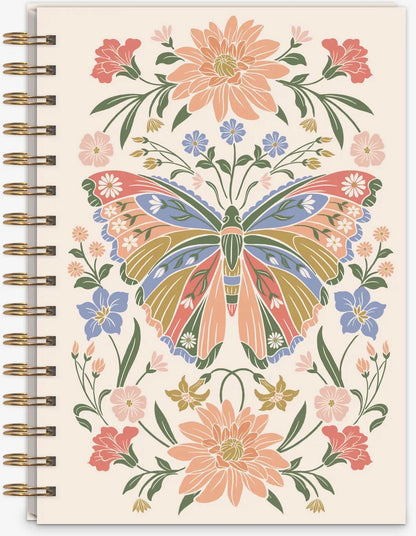 Botanical hardcover spiral journal (various)