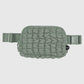 Quilted puffer fanny pack belt bag (various colors)