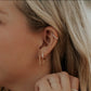 Grace pearl Hoops