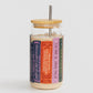 Magic school textbooks glass can w/ bamboo lid
