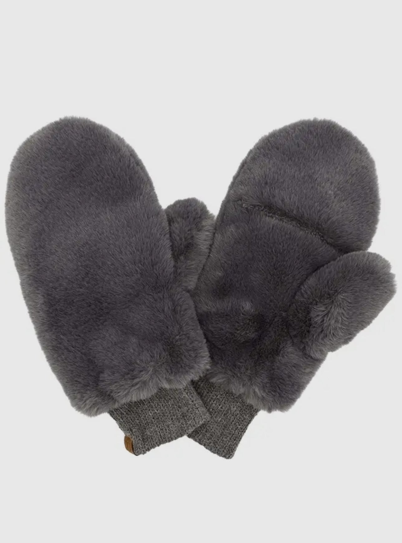 Fuzzy convertible mittens