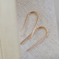 Open arc earrings