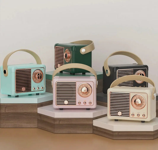 Retro mini Bluetooth speaker (various colors)