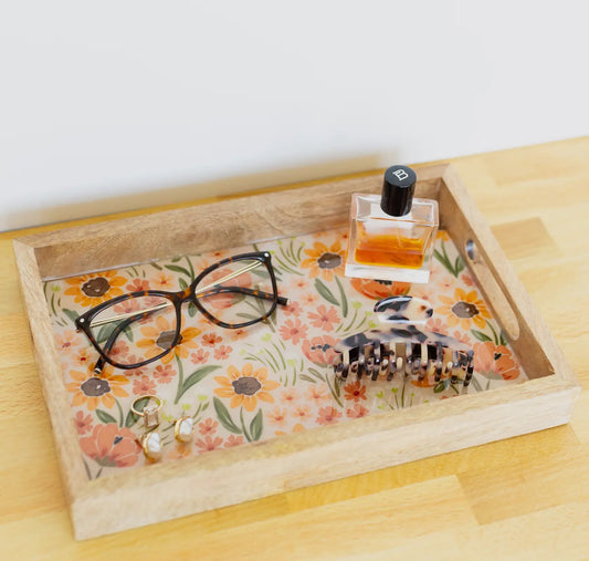 Mango wood serving tray