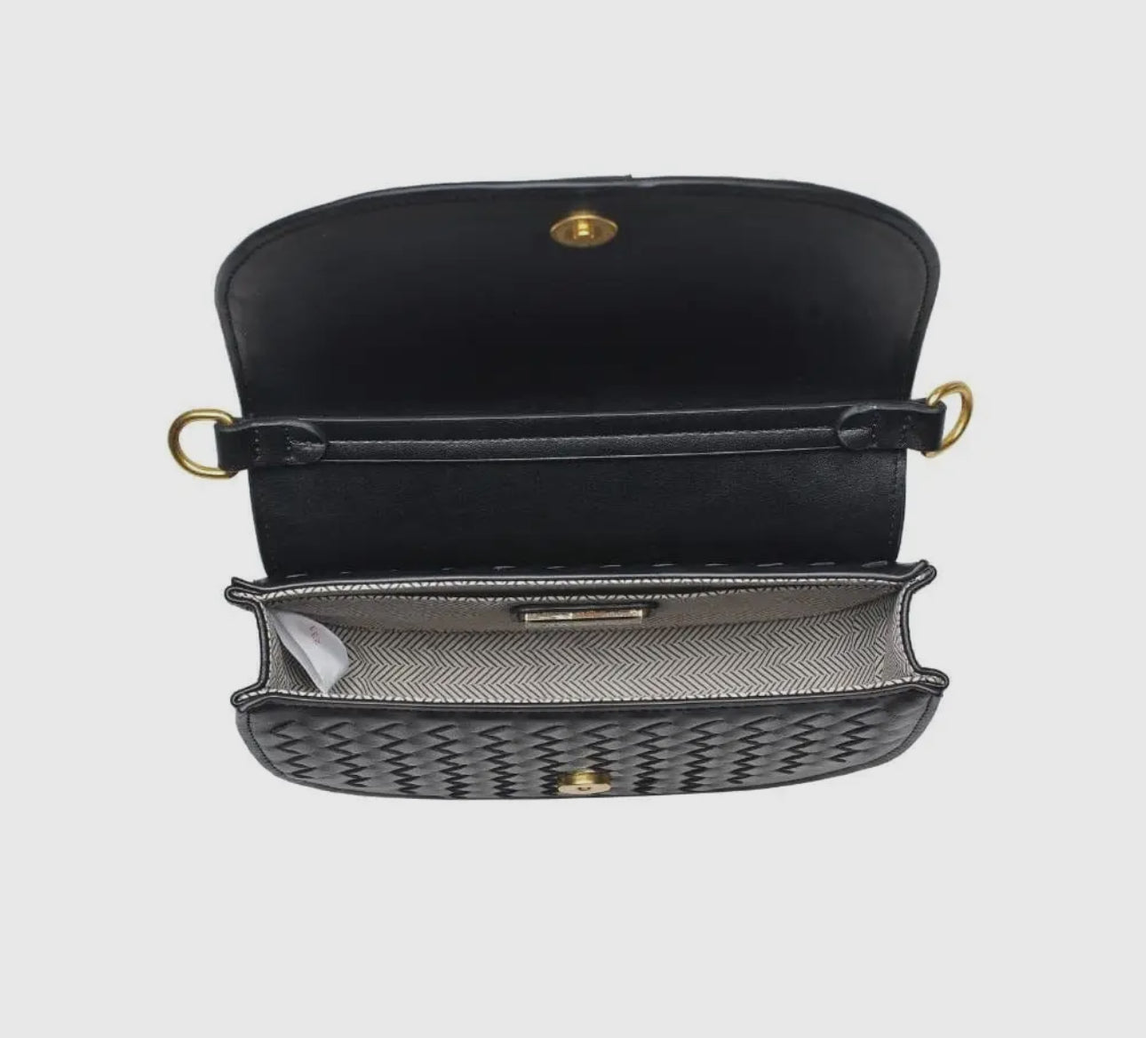 Woven buckle crossbody bag (various)