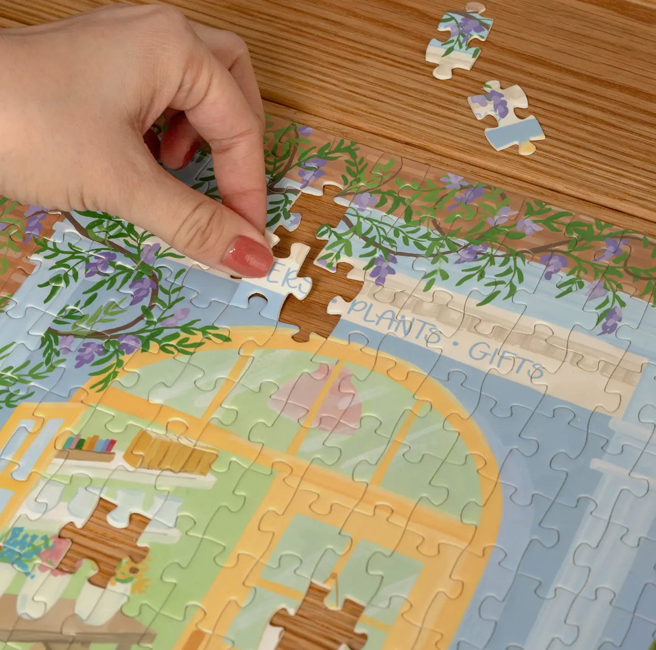 Flower shop panoramic - 400 piece jigsaw puzzle