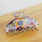 Floral hair claw clip (various)