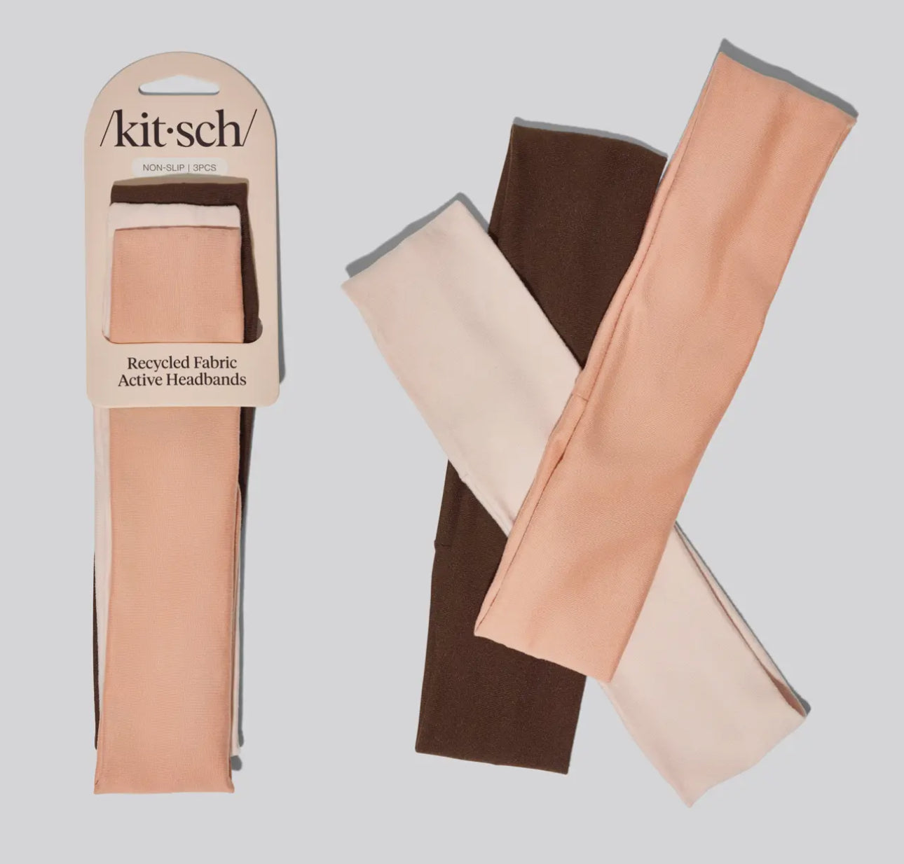 Kitsch recycled fabric active headbands