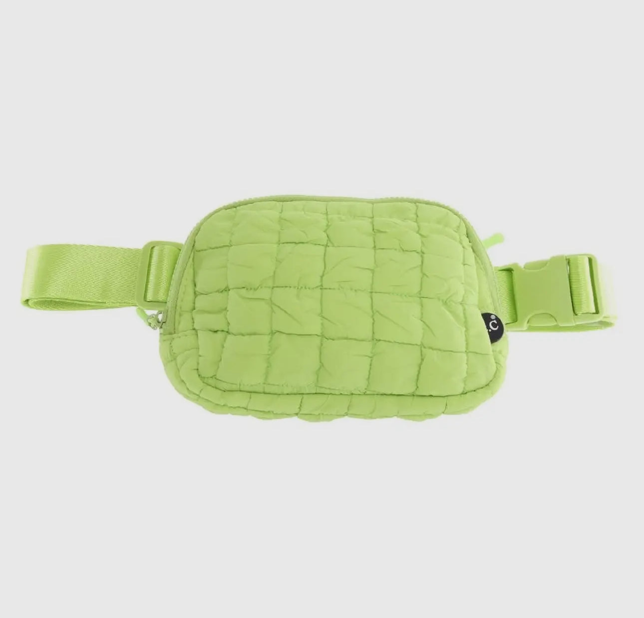 Quilted puffer fanny pack belt bag (various colors)