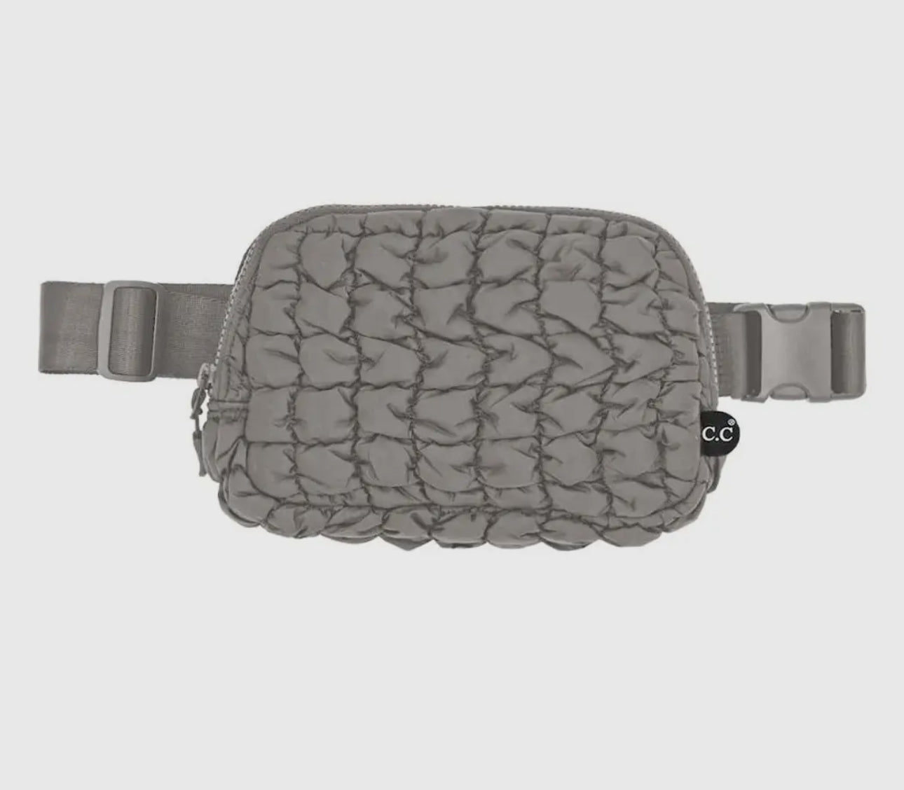 Quilted puffer fanny pack belt bag (various colors)