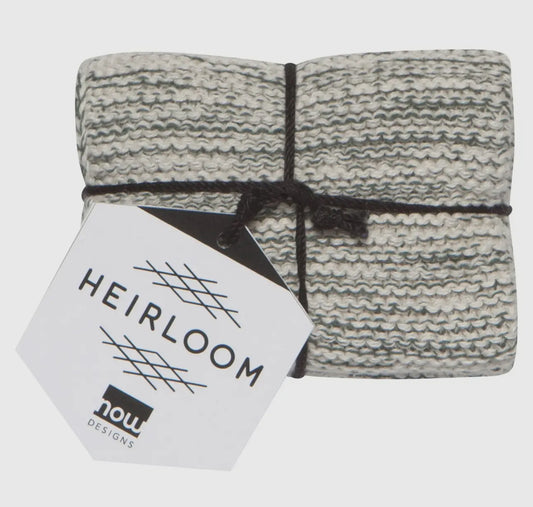 Knit dishcloths, set of 2