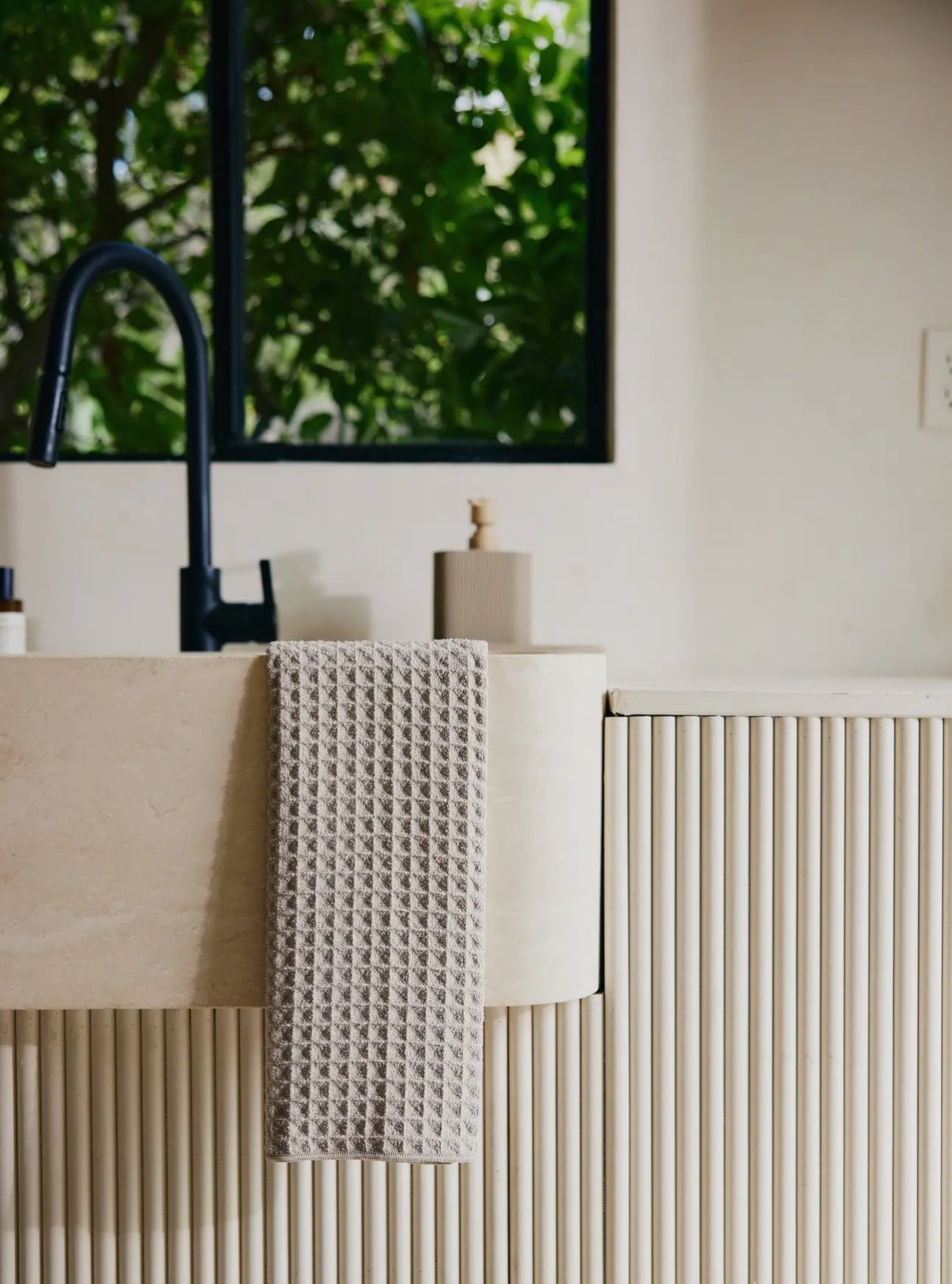 Waffle hand towels Geometry