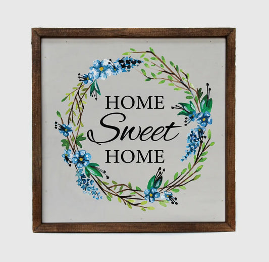Home Sweet Home wooden box sign