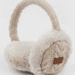 C.C. Cable knit fur earmuffs