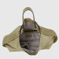 Braided faux leather shoulder bag