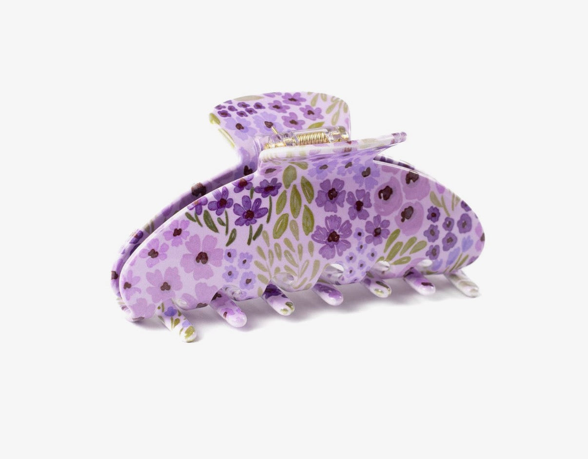 Floral hair claw clip (various)