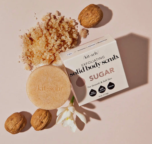 Kitsch exfoliating body scrub bar
